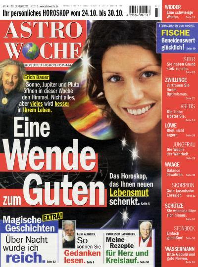 Zeitschrift ASTROWOCHE Abonnement mit Prämie