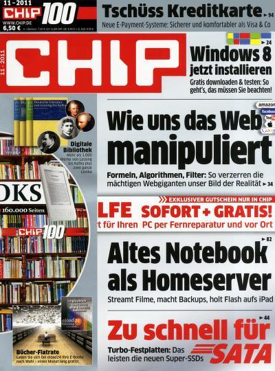 Zeitschrift CHIP100 Abonnement mit Prämie