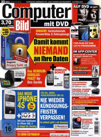 Zeitschrift Computer Bild mit DVD Abonnement mit Prämie