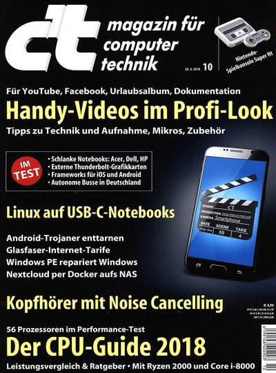 Zeitschrift c't plus Abonnement mit Prämie