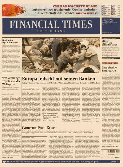 Zeitschrift FINANCIAL TIMES DEUTSCHLAND Abonnement mit Prämie