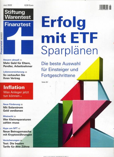 Zeitschrift Finanztest Abonnement mit Prämie