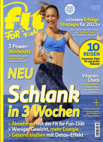 Zeitschrift fit FOR FUN Abonnement mit Prämie