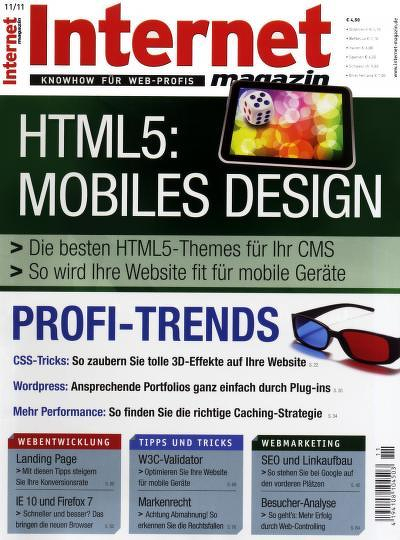 Zeitschrift Internet magazin Abonnement mit Prämie
