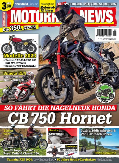Zeitschrift MOTORRAD NEWS Abonnement mit Prämie