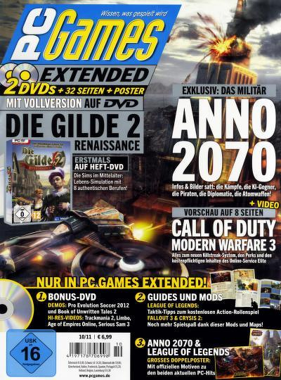 Zeitschrift PC Games Extended Abonnement mit Prämie