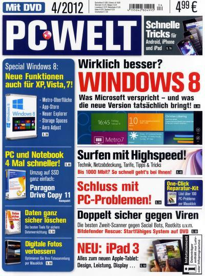 Zeitschrift PC WELT mit DVD Abonnement mit Prämie