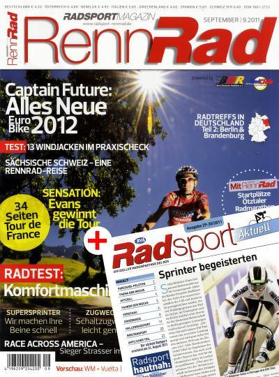 Zeitschrift Radsport + RennRad Abonnement mit Prämie