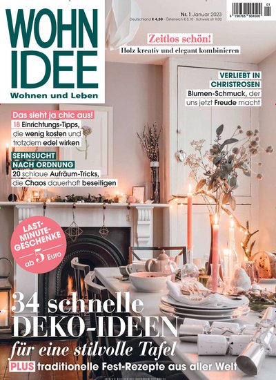 Zeitschrift WOHNIDEE Abonnement mit Prämie