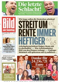 Zeitschriftengrafik Bild am Sonntag Abo