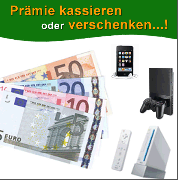 Zeitschriften Pr&auml;mie kassieren