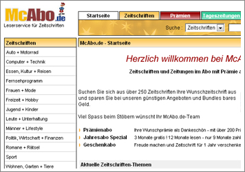 Zeitschriften Aboshop